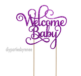 Welcome Baby Cake Topper