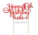 Sixteen - Happy 16th Birthday - Personalised