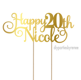 Twenty - Happy 20th - Personalised