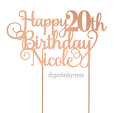 Twenty - Happy 20th Birthday - Personalised