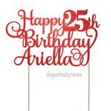 Twenty Five - Happy 25th - Personalised