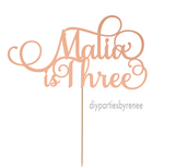 Three - 3rd Birthday - Personalised