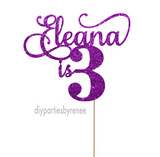 Three - 3rd Birthday - Personalised
