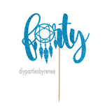 Forty 40th Birthday Cake Topper - Forty Dreamcatcher