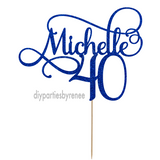 Forty 40th Birthday Cake Topper - Personalised