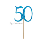Fifty 50th Birthday Cake Topper