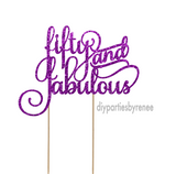 Fifty 50th Birthday Cake Topper - Fifty and Fabulous