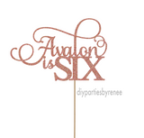 Six - 6th Birthday - Personalised