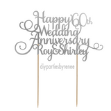 Wedding Anniversary - Happy 60th - Personalised