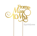 From Miss To Mrs