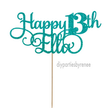 Thirteen - Happy 13th - Personalised