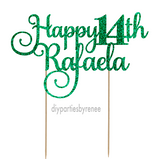 Fourteen - Happy 14th - Personalised