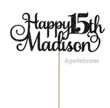 Fifteen - Happy 15th - Personalised