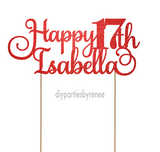 Seventeen - Happy 17th - Personalised