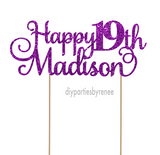 Nineteen - Happy 19th - Personalised