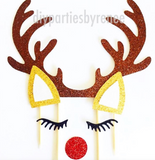 Christmas Rudolph Cake Topper