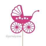 Baby Pram Cake Topper