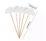 Clearance - Rainbow Balloon Cloud Cake Topper Set