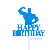 Themed - Weightlifting Gym Muscles - Happy Birthday