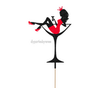 Themed - Champagne Glass Lady