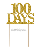 100 Days Cake Topper