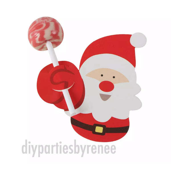 Christmas Lollipop Holder - Class Gift - Santa