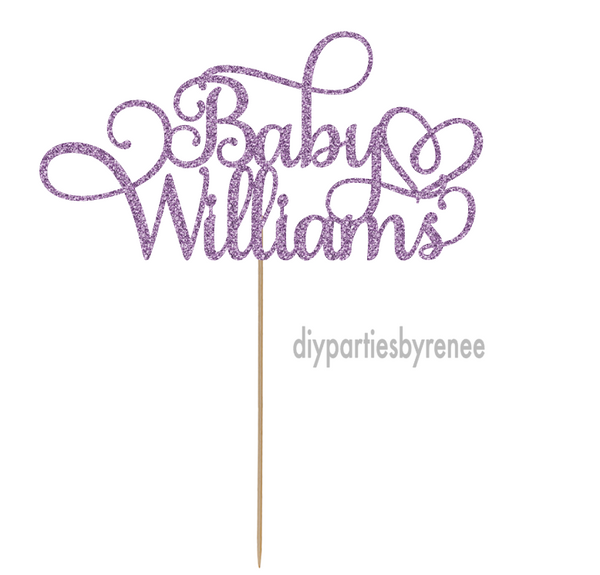 Baby Shower Cake Topper - Personalised