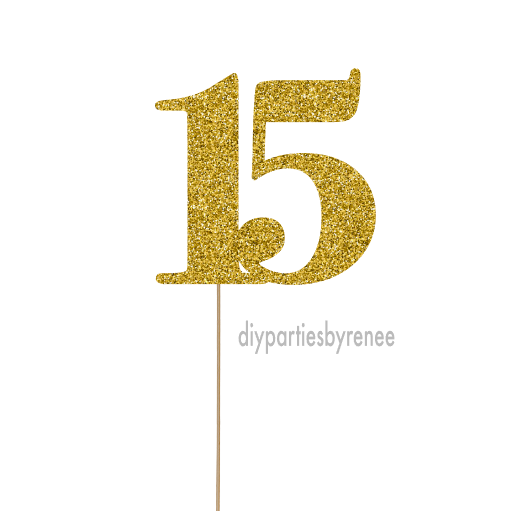 Fifteen - 15th Birthday - 15 Digit