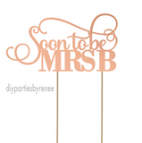 Soon To Be Mrs - Personalised Initial