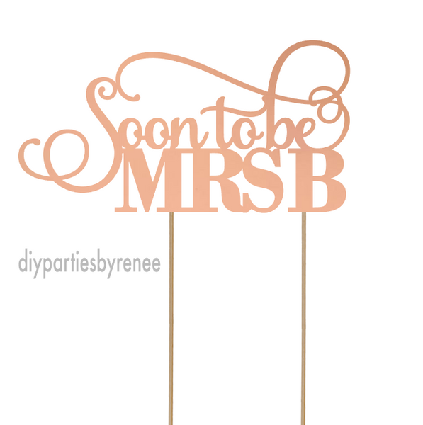 Soon To Be Mrs - Personalised Initial