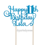 Eleven - Happy 11th Birthday - Personalised