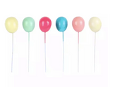 Clearance - Rainbow Balloon Cloud Cake Topper Set