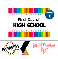 DIGITAL - First Day of High School - A3