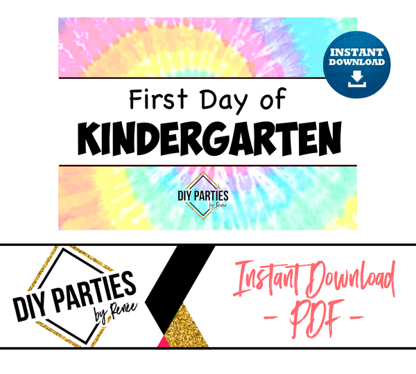 DIGITAL - First Day of Kindergarten - A3