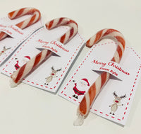 Christmas Candy Cane Holder - Class Gift - Personalised