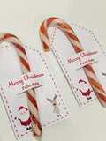 Christmas Candy Cane Holder - Class Gift - Personalised